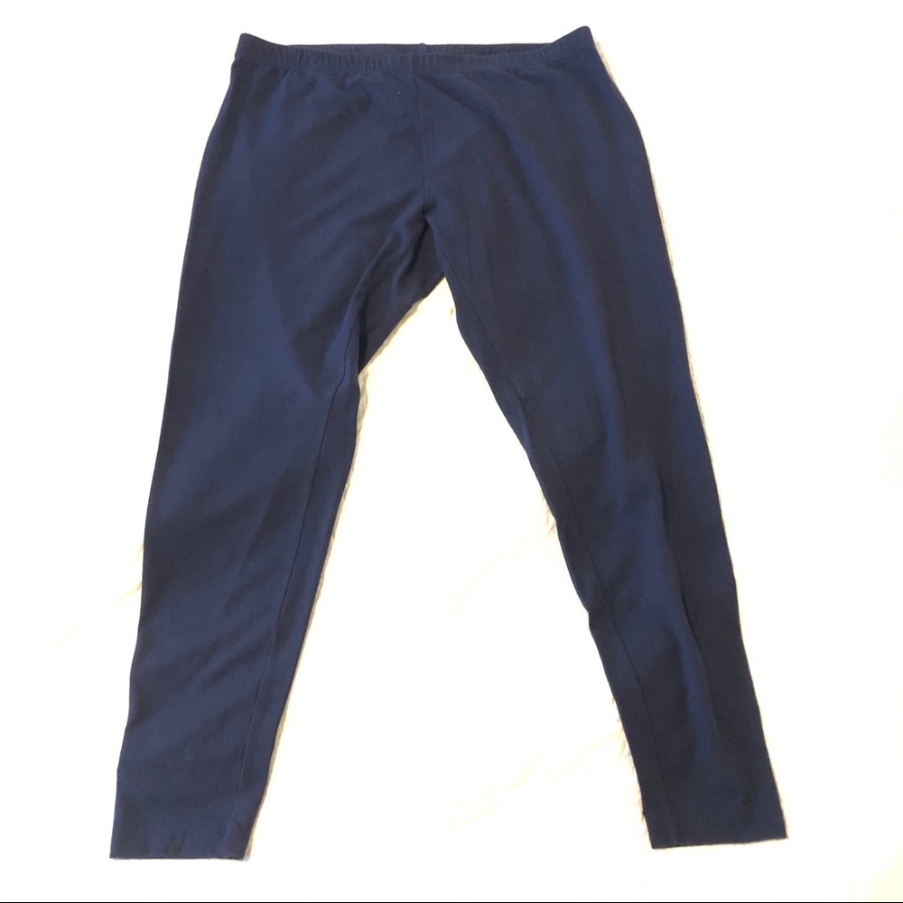 EUC Coldwater Creek navy leggings 1x